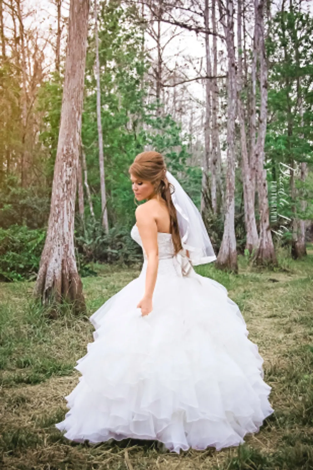 Beautiful-Bride-Country-Wedding-Woods