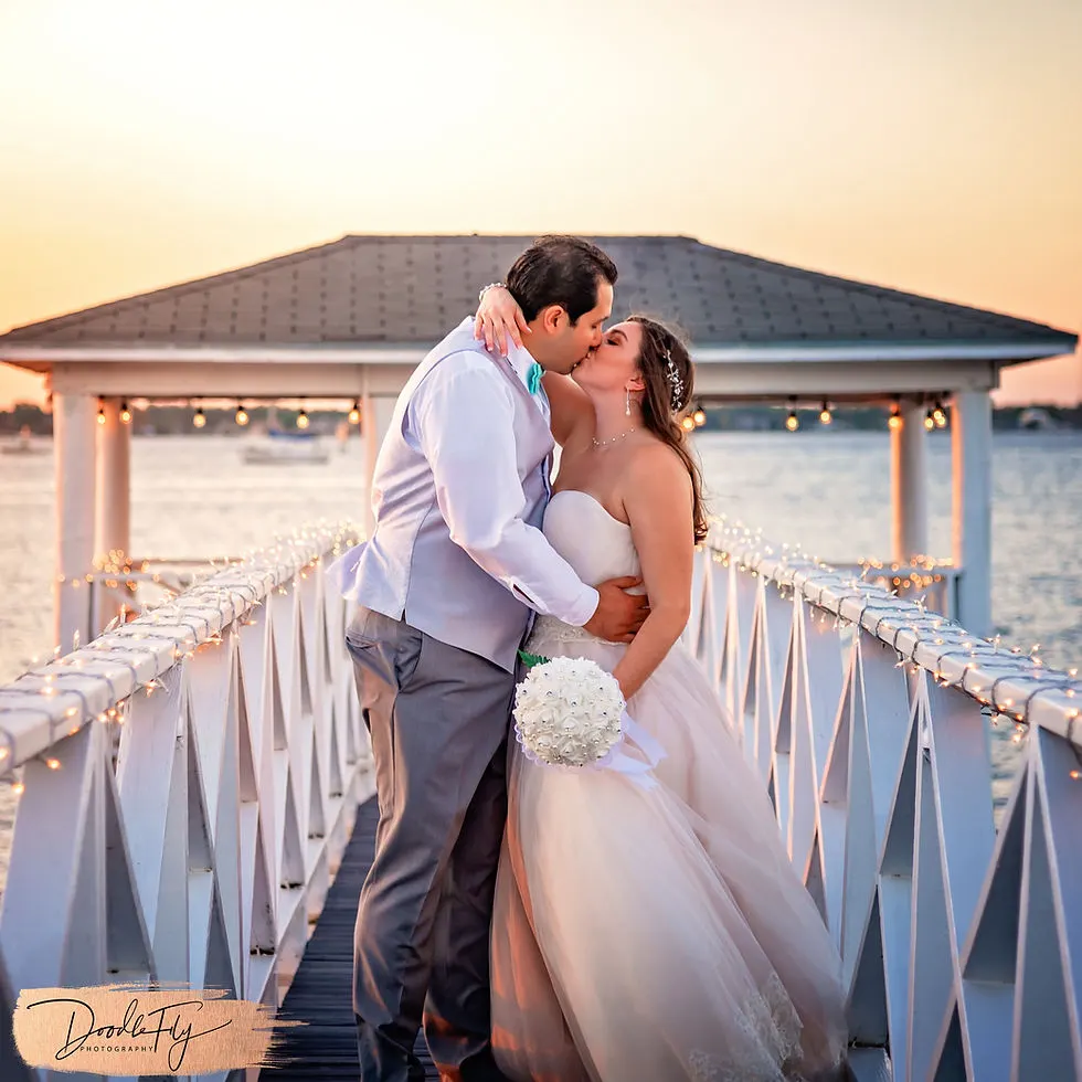 Doodle Fly Photography, Heitman House, Fort Myers Wedding, Fort Myers, Wedding, Couple, Bride & Groom, Water, Wedding Gown, I Do, Kiss, Wedding Photos, Wedding Photographer,