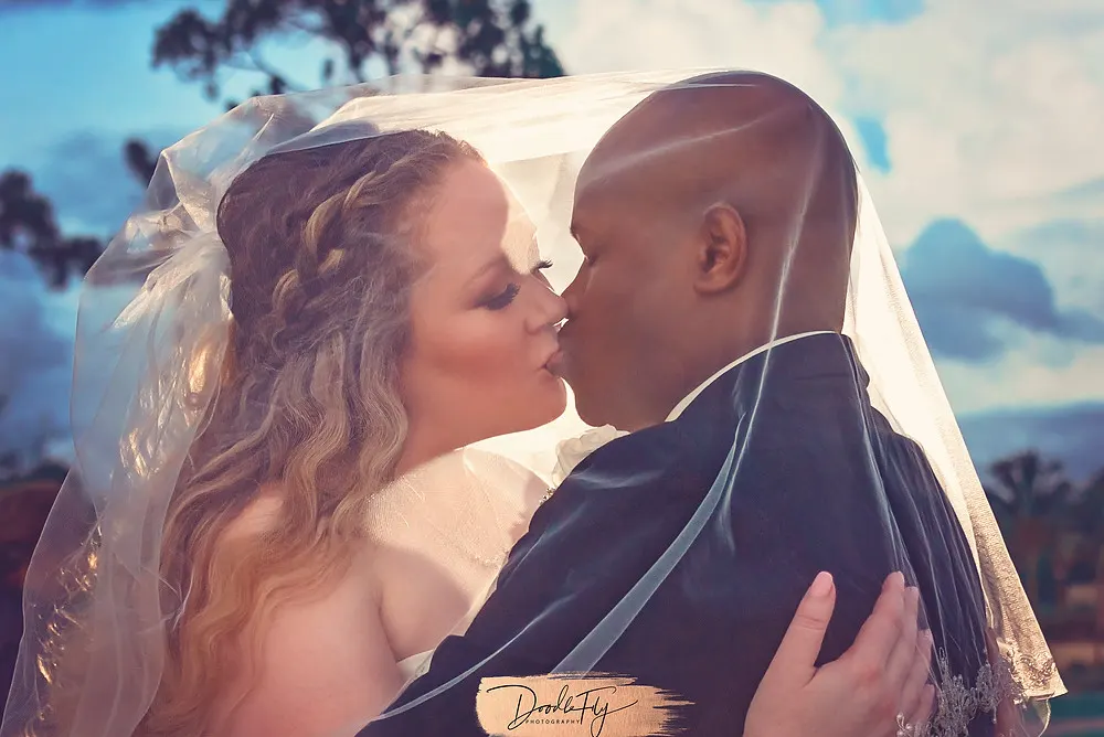 Bride Groom Night Portrait by Wedding Photographers Doodle Fly Photography, Florida