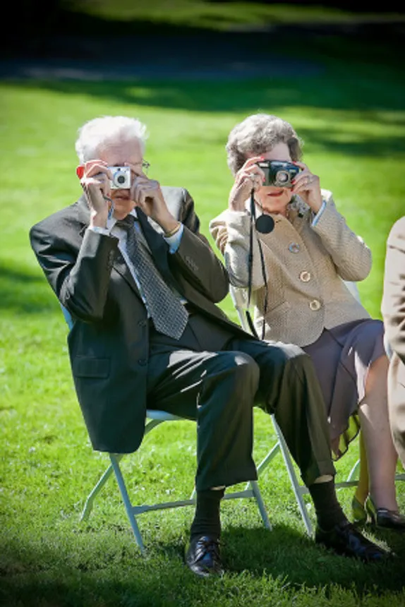 Wedding Guests Take Pictures