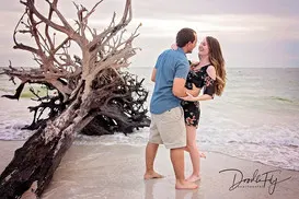 Couple - Engagement Session @Lovers Key Beach, Fort Myers Beach, Florida by Doodle Fly Photography